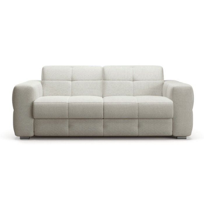 CALICOSY - Canapé 3 places convertible avec ouverture express en tissu L207 cm - CAMERON - Beige CALICOSY - Canapé 3 places convertible avec ouverture express en tissu L207 cm - CAMERON - Beige