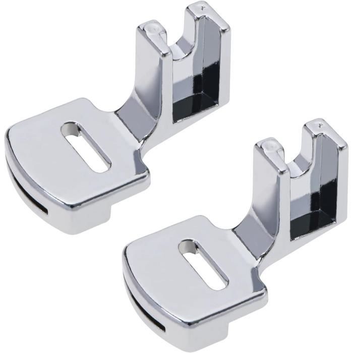 Lot De 2 Pieds Presseurs Droits Pour Fermeture Éclair P36N - Compatible Avec Machines Singer, Brother, Juki Et Autres