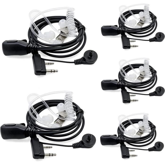 TALKIE WALKIE Duokon casque de talkie walkie 2 couleurs 2 broches