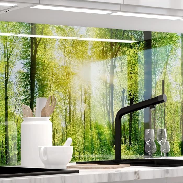 Crédence De Cuisine Adhésive - Motif FORÊT, Version PRO, PVC 0,2mm - Longueur Au Choix (60-400cm)
