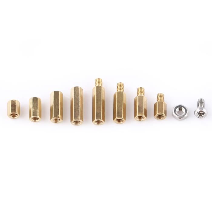 M2x9mm Femelle-Femelle Hexagonal Laiton PCB Carte Mère écarteurs