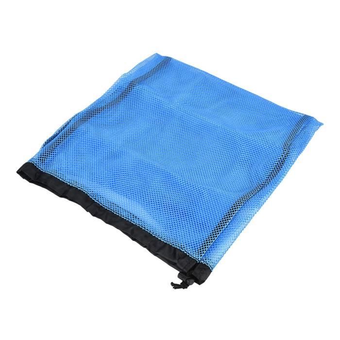 Sac Filet Palmes Plongée AMONIDA - Sac Nylon Léger Et Résistant Noir/Bleu