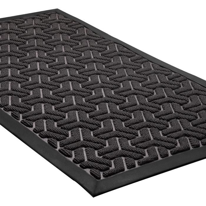 Tapis De Porte D'entrée 40x60 Cm - Décoratif Et Antidérapant - En Polyester Et Caoutchouc - Facile à Nettoyer, Idéal Intérieur/extérieur