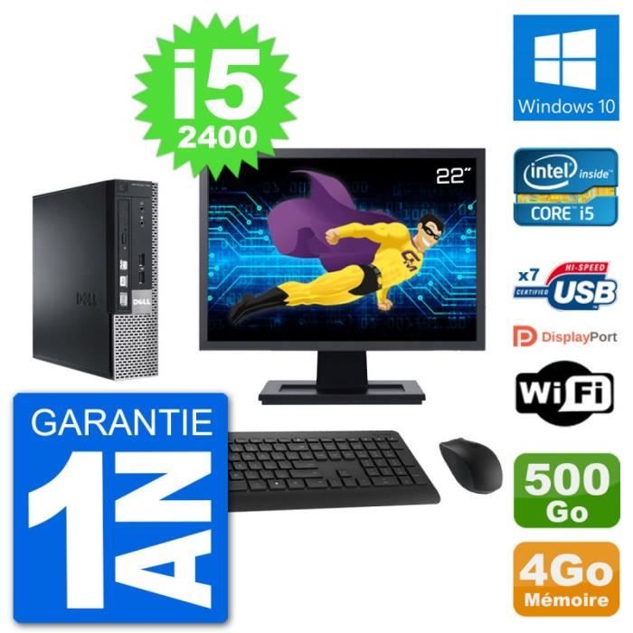 Ultra Mini PC Dell 790 USFF Ecran 22 i5-2400 4Go Disque 500Go Windows 10 Wifi Reconditionné - Dell reconditionné disponible sur Cdiscount Seconde Vie