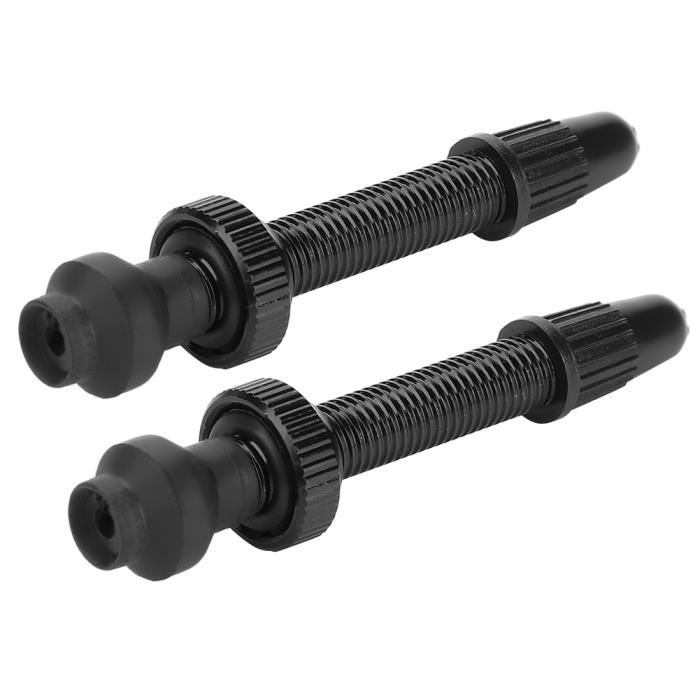 2 Tiges Valve Tubeless Vélo 60mm Aluminium - Pour Pneus Tubeless Route Et VTT