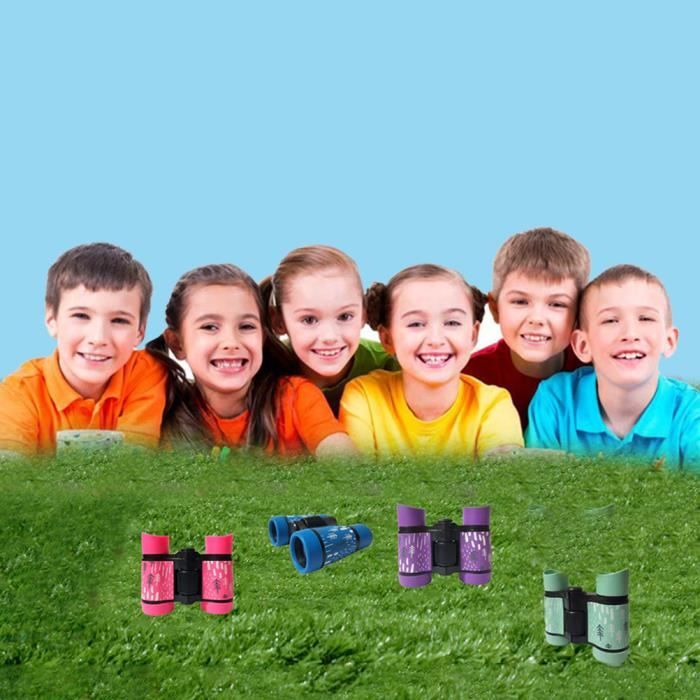 Qiilu Jumelles pour enfants 4x30 Maginification Enfant Kid Outdoor