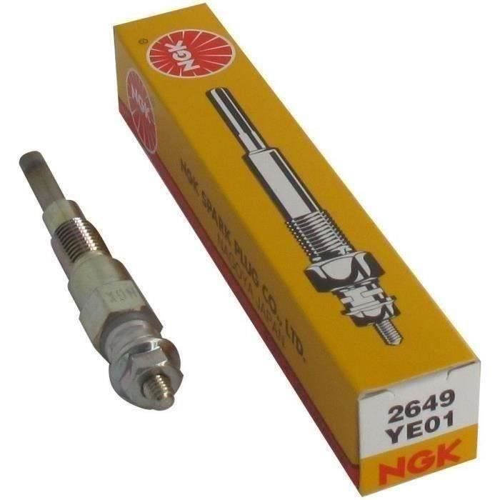 Bougie d'allumage de préchauffage NGK YE01 adaptable sur engins de manutention et générateurs BOBCAT
