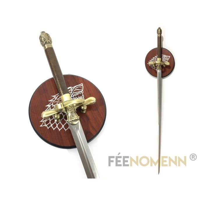 Accessoires de Jeu Classique Arya Stark Aiguille en Métal Arme Épée Sabre Modèle Figure Cadeau HANBLIFE ?Aucune Pointe de Couteau 