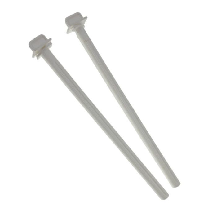 2 Perchoirs plastique blanc de 21.5 cm pour oiseaux - Flamingo