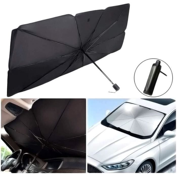 Parapluie pour Voiture Pare-Brise, Pare-soleil pliable pour pare-brise de  voiture, rayons UV et bloc de chaleur - 65*125cm - Cdiscount Auto