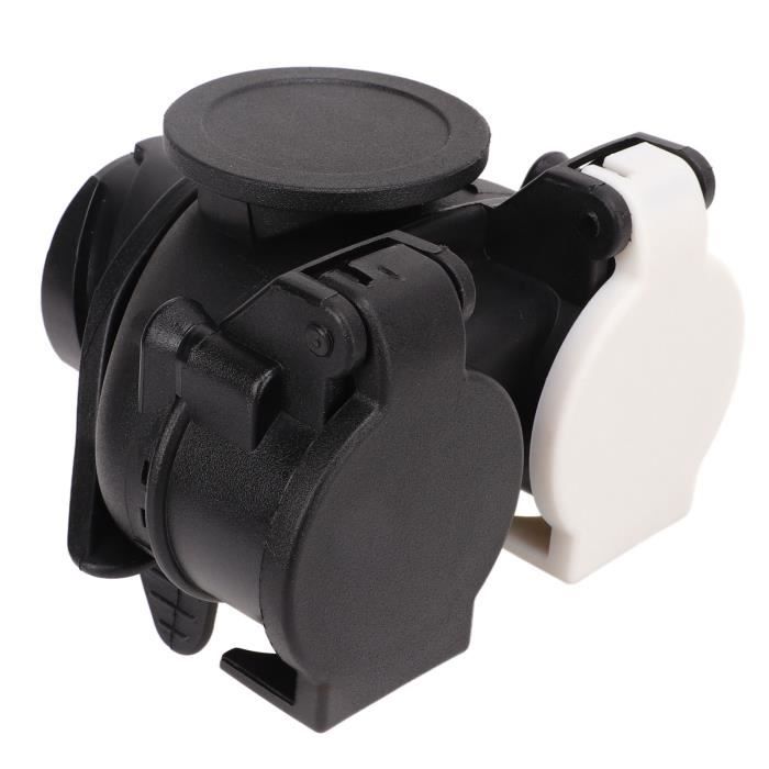 Adaptateur 13 broches pour remorques et caravanes, connecteur à vis, prise 13 broches, prise d'attelage pour camions, voitures, véhicules, 12V
