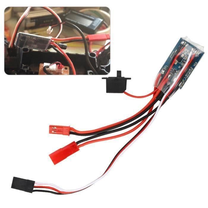ESC Brushless 130A Bidirectionnel 2-6S - Contrôleur De Vitesse Pour Voiture Ou Bateau RC, BEC 5V/3A, Plug & Play