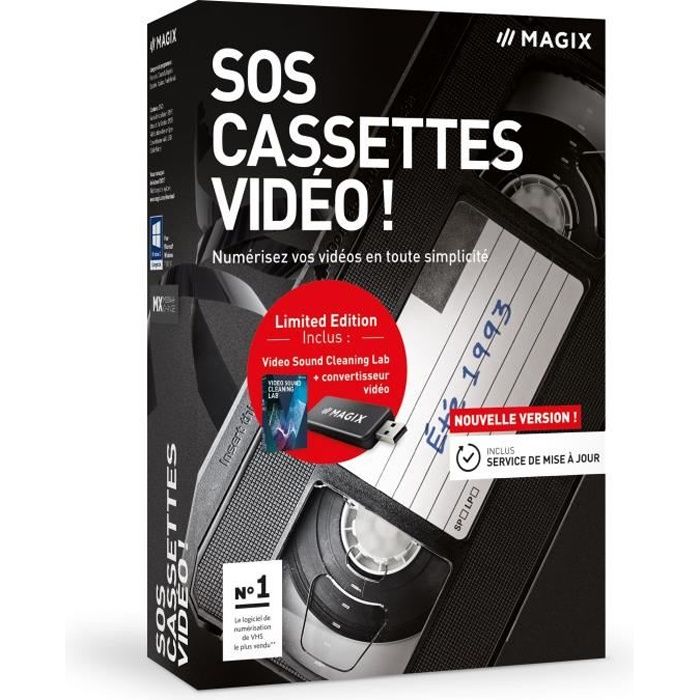 MAGIX  Logiciel SOS Cassettes vid&eacute;o ! - Box - FR 