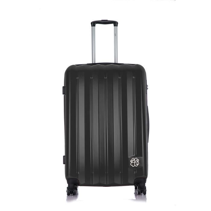 Grande Valise Rigide Wings Noire XXL - Modèle SN120 avec Serrure à Code