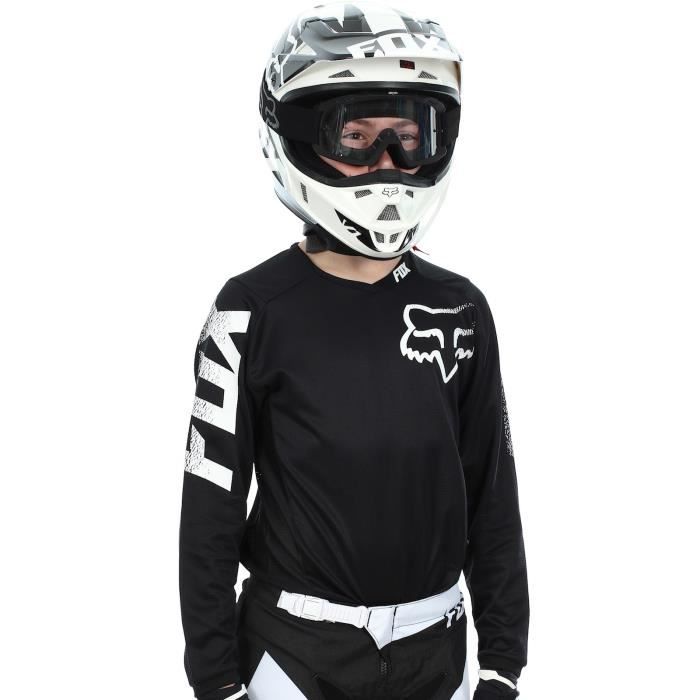 Maillot Motocross Fox 2016 Blackout Noir