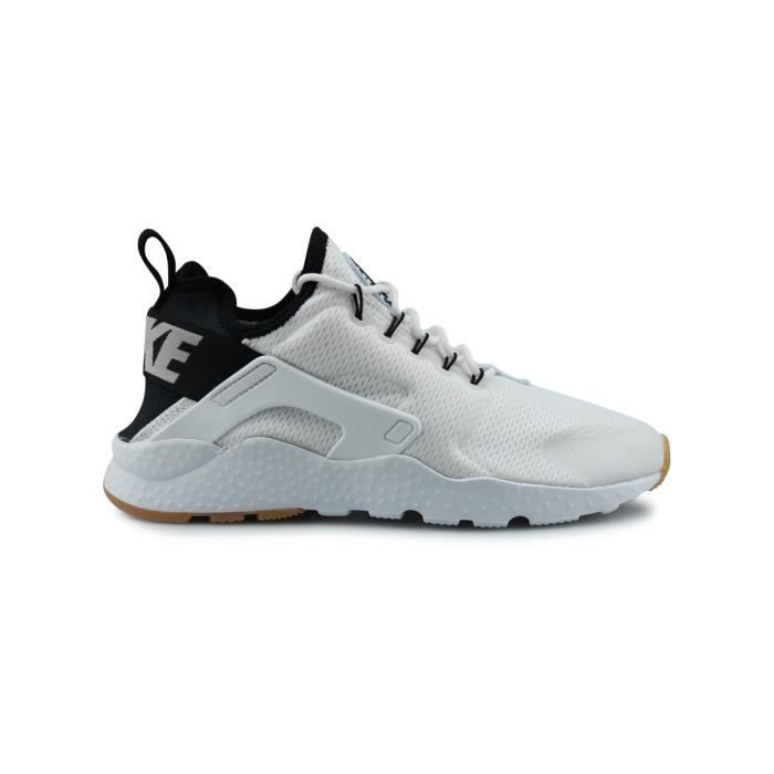huarache blanc noir