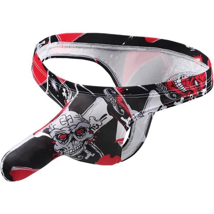 COMLIFE String à Poche Bombée Pour Homme - Taille Basse - Dos En T