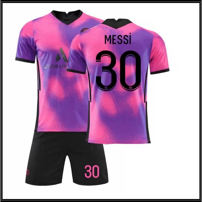 Equipe Football T-Shirt N°30 Maillot Messi21-22 Paris Domicile Maillots Football Maillot Foot T-Shirt en Jersey D'EntraîNement pour Hommes Enfant GarçOn Football Maillot VêTements Football