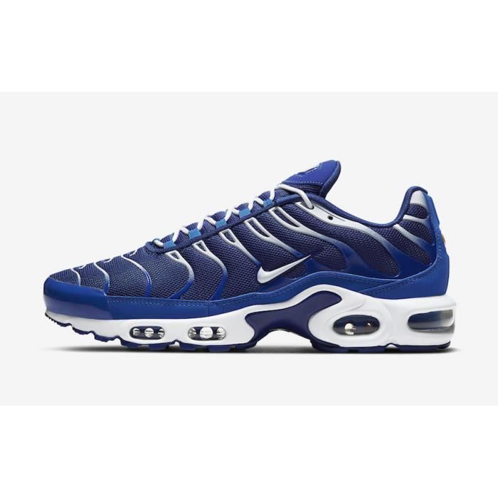 Baskets NIKE AIR MAX TN Plus TXT Chaussures Homme Entraînement Blanc Bleu  Blanc bleu - Cdiscount Chaussures