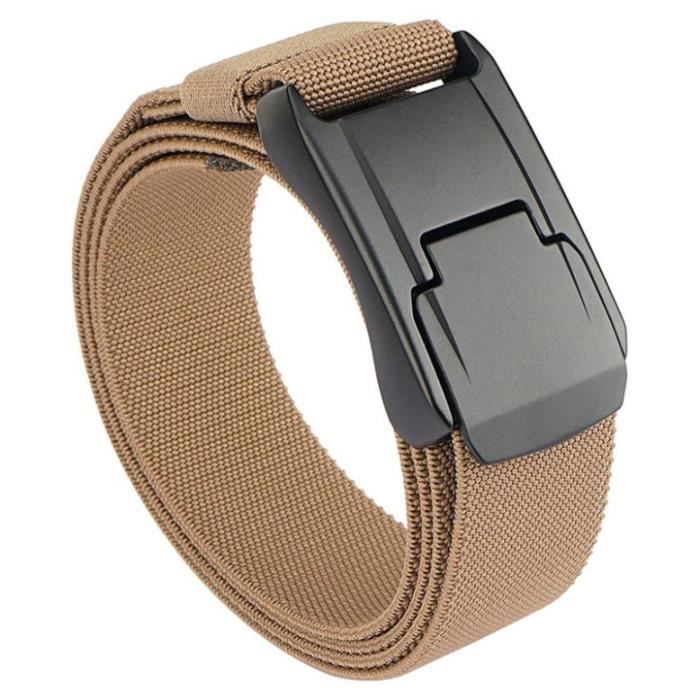 Boucle De Ceinture Réglable Automatique 35 Mm - Homme & Femme Noir Élégant