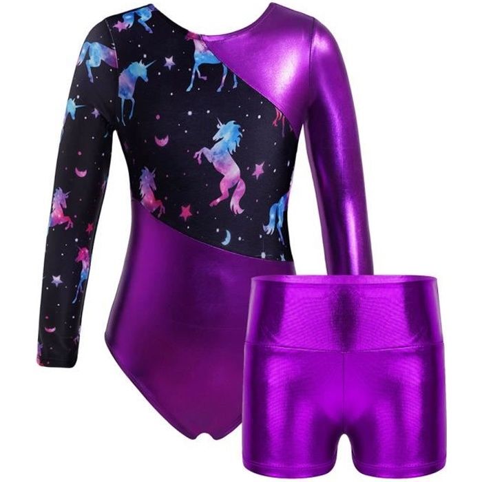 YIZYIF Femme Justaucorps Gymnastique Strass Manche Longue Leotard Gym  Patinage Artistique Danse S-XXL - Cdiscount Sport