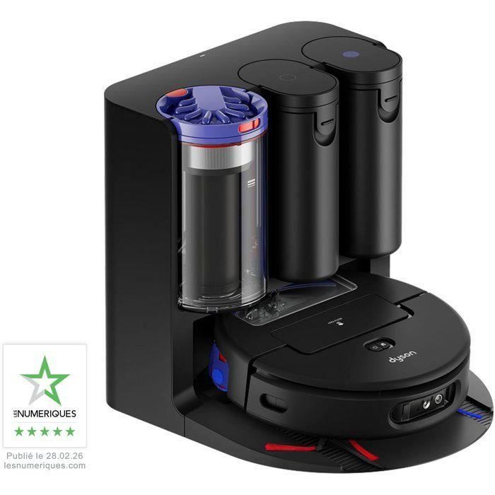 DYSON Spot + Scrub AI - Aspirateur robot laveur - 18 000 Pa - 140 min - 23 L - Noir