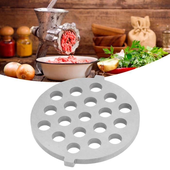 Disque Et Couteau Hachoir à Viande 7mm - Acier Inoxydable - Pièce Rechange Professionnelle - Diamètre 53mm