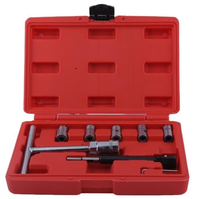 Lot De 17 Fraises D'Injecteur - Kit Nettoyant Carbone Injecteurs Universel Garage