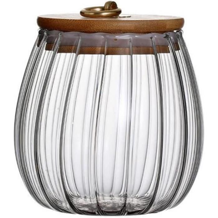 Cabilock 2pièces Bocaux Verre Transparent Avec Couvercle