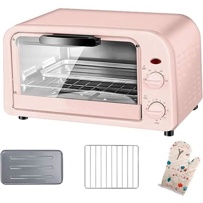 Mini Four Électrique 9L Avec Plaque De Cuisson,grille,100°C - 230°C