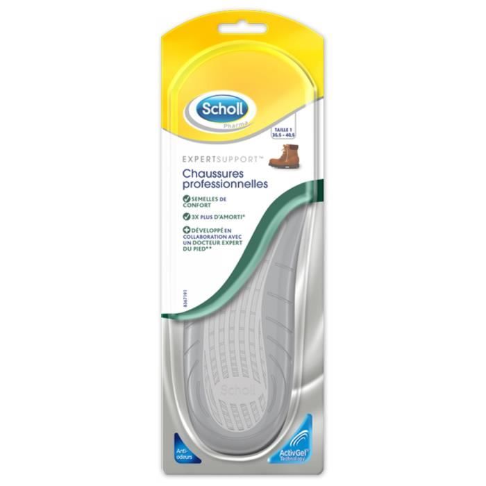 Scholl Expert Support Semelles Chaussures Professionnelles T1 - 35,5 / 40,5