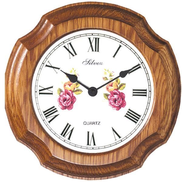 VIVILINEN Horloge Murale Bois Naturel Massif Horloge Bois 12 Pouces