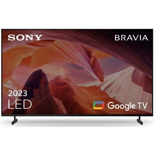 Sony TV LED KD-55X80L Série Bravia X80L 139 cm 4K UHD Google TV 2023 Noir - 4548736150485