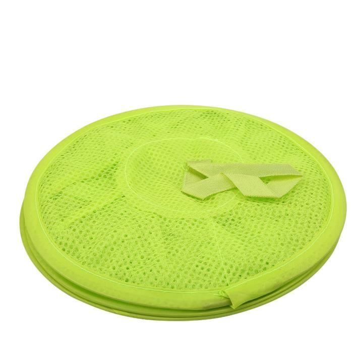 Gain De Place Placard Sac De Rangement En Filet Suspendu - Pour Vêtements, Cosmétiques, Douche - Gain De Place, Léger Et Durable - Vert Rangement Gain De Place Crochet