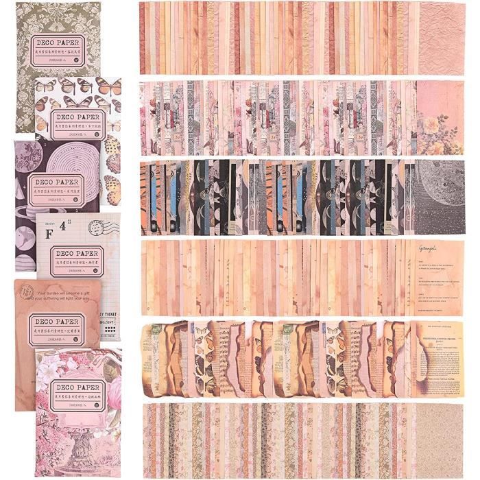 160 Feuilles De Papier Scrapbooking Vintage – Lot Pour Journaling Et Loisirs Créatifs – NEUF