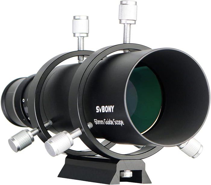 Svbony SV106 Télescope Guideurs 60mm,F4 Télescope Guide Scope avec Focaliseur Hélicoïdal,Compatible avec ZWO QHY Caméra de Guidage