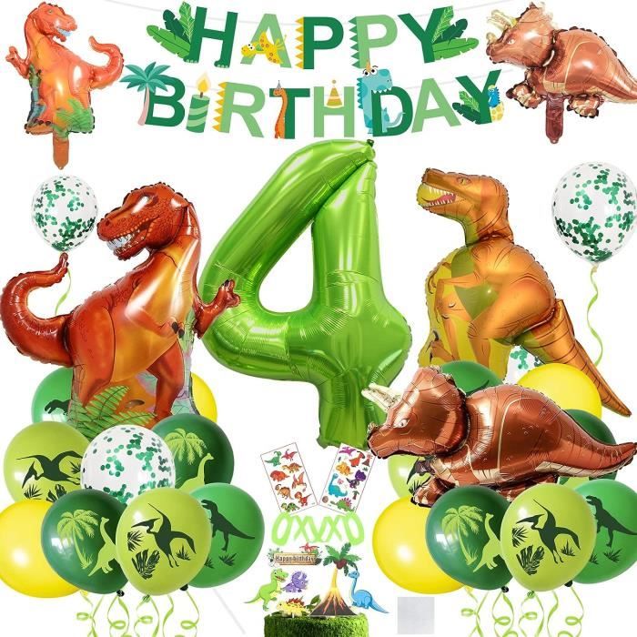 Decoration Anniversaire Dinosaure 4 Ans, Deco Dinosaure Anniversaire  Decoration Anniversaire Enfant Garcon Fete Anniversaire[H5206] - Cdiscount  Maison