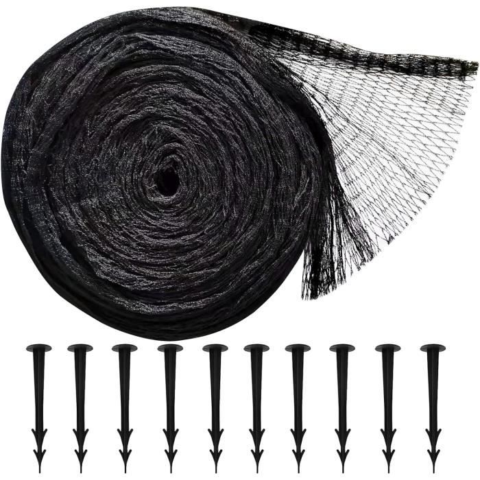 Filet De Protection Contre Les Oiseaux Lampox – 5x5 M, Mailles 12x12 Mm – Pour Arbres Fruitiers, Potager, Piscine – Résistant Aux UV, Avec Crochets