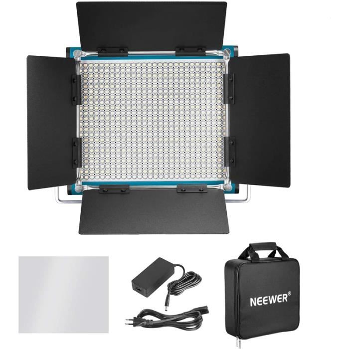 Neewer 10095685 660 LED Panneau Lumière Vidéo LED Bicouleur Lampe Vidéo Eclairage LED pour Studio Photo Vidéo Youtube avec Support