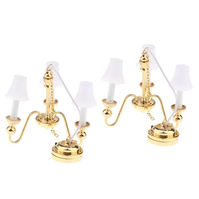 Modèle de lampe de table/de bureau miniature de maison de poupée 4x1/12