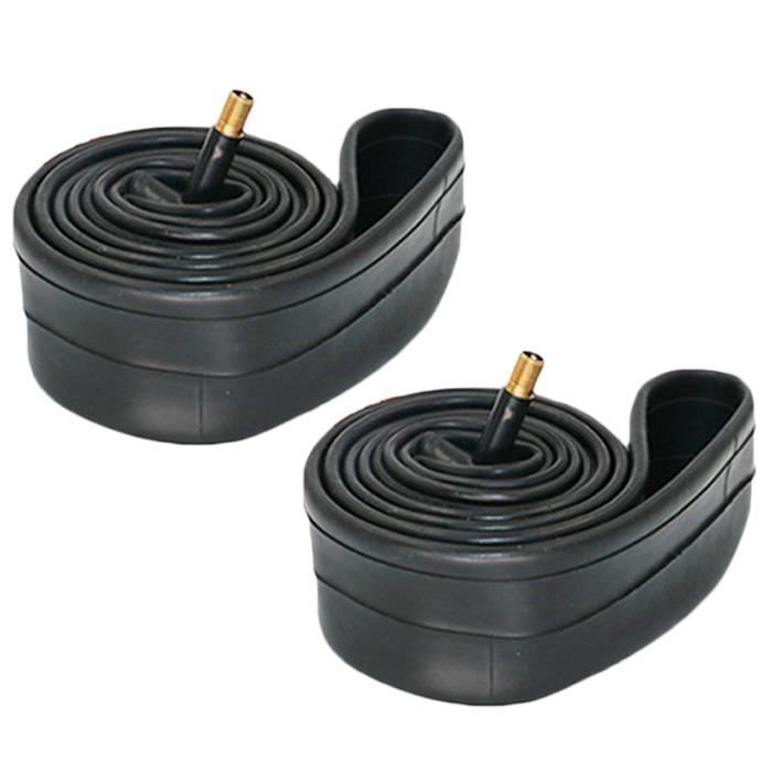 Lot de 2 Chambres à Air de Vélo VGEBY à Valve Schrader 24' x 1,75-2,125 Noir