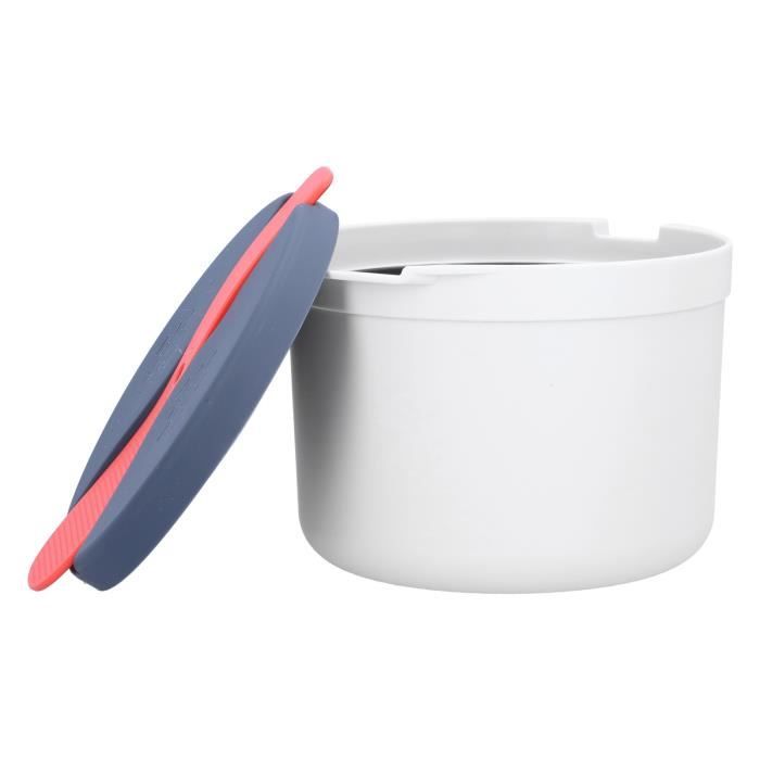 RetroFun Cuiseur à Pâtes Micro-Ondes Avec Passoire Résistant à La Chaleur Bateau à Pâtes Vapeur Spaghetti Cuiseur à Nouilles Outils De Cuisine Bol à Spaghetti