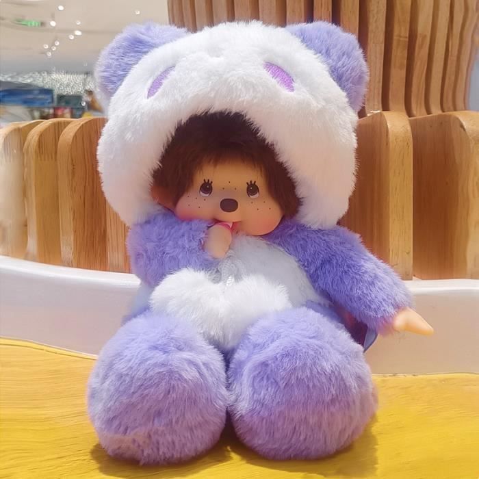 Monchhichi - Peluche monchhichi maman et son bébé rose 20 cm, Livraison