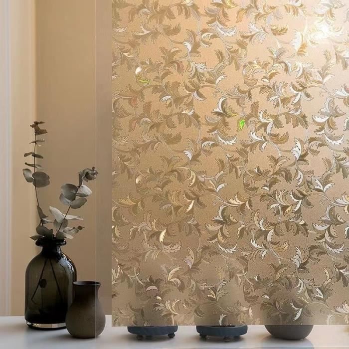 Autocollant - Imperméable - PVC - Conception De Porte Fleur - 60x150cm