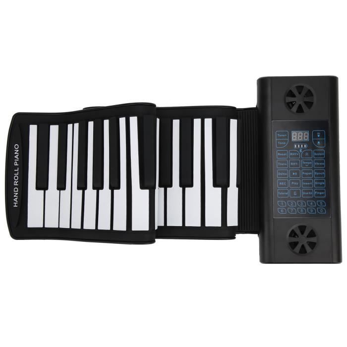 Piano enroulable Clavier souple Piano 61 touches Roll Up Silicone
