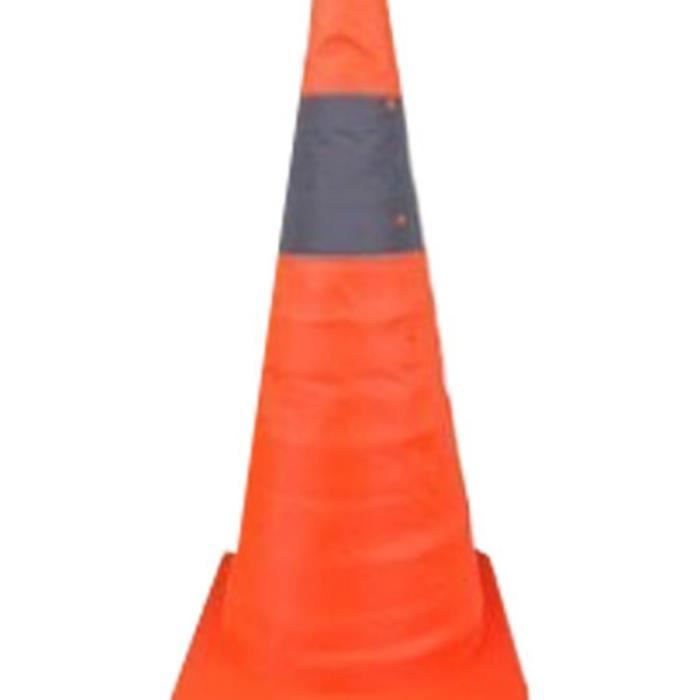 Lot De 8 Cônes De Sécurité Routière 18 Pouces - 2,3 Kg Chacun - Avec Bande Réfléchissante Haute Visibilité