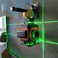 Niveau Laser 16 Lignes Lumière Verte Croix 4D 360° Rotation avec Plateforme élévatrice et Accessoires de Fixation-1