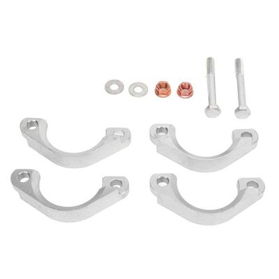 Aramox Bride Échappement 2 Pouces Ovale Fendue Acier Faible Carbone - Réparation Universelle