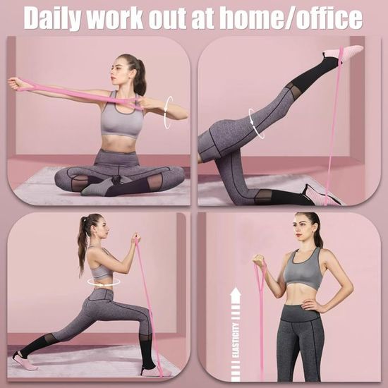 BANDE DE RÉSISTANCE En Forme De 8, Bande D'exercice Antidérapante