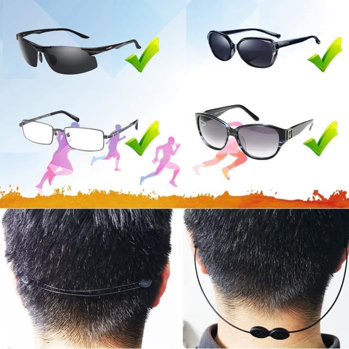 Cordon Lunettes Sport, Ajustable Attache Lunette, Cordon Lunettes Enfant,  Femme, Homme, Cordon Lunette Pour Lunettes De Sport,[806] - Achat / Vente  cordon de lunettes - Cdiscount